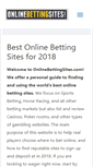 Mobile Screenshot of onlinebettingsites.com